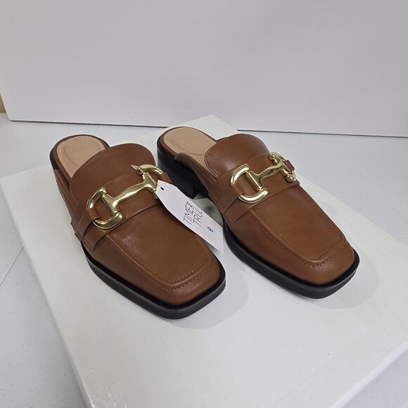 Time and Tru Shoes - Time and Tru Shoes Womens Size 9 Brown Loafer Mule Memory Foam WMTT45AM124